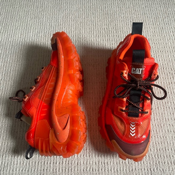 Caterpillar Intruder XL Orange Supercharged Chunky Y2k Sneakers - Picture 1 of 14